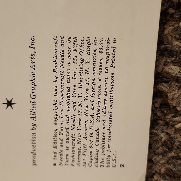 Vintage 1963 Needle and Yarn Fashion Craft Magazine - Picture 4 of 9